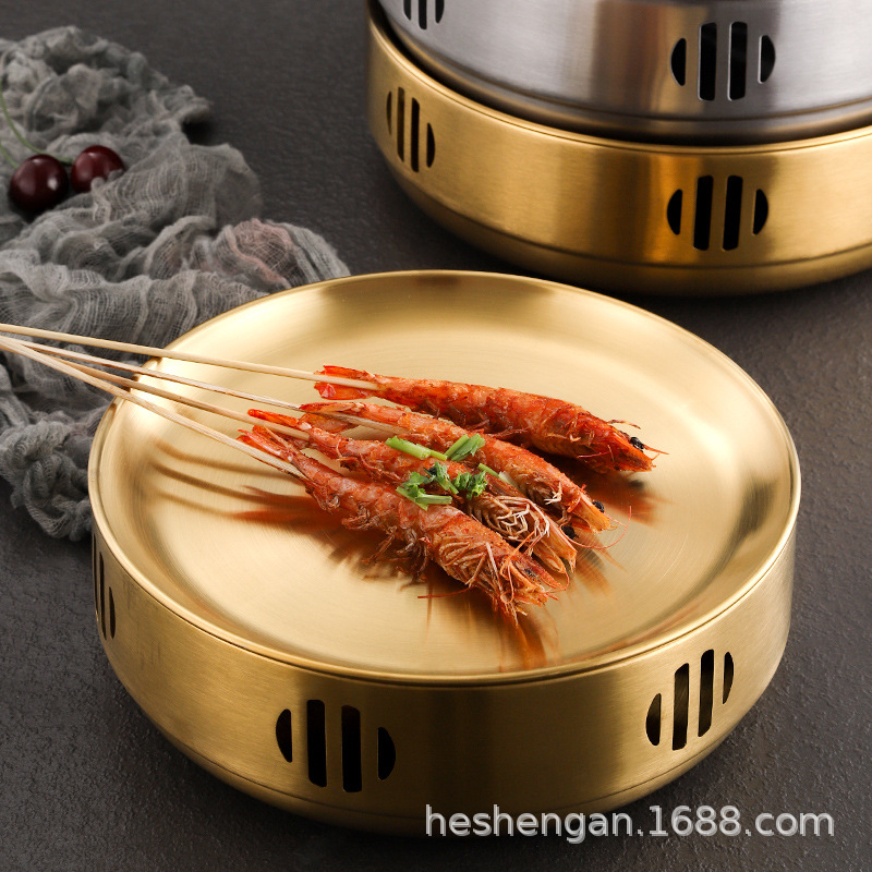 Korean Bbq Grill - BBQ Grill Koreaanse stijl barbecue roestvrijstalen