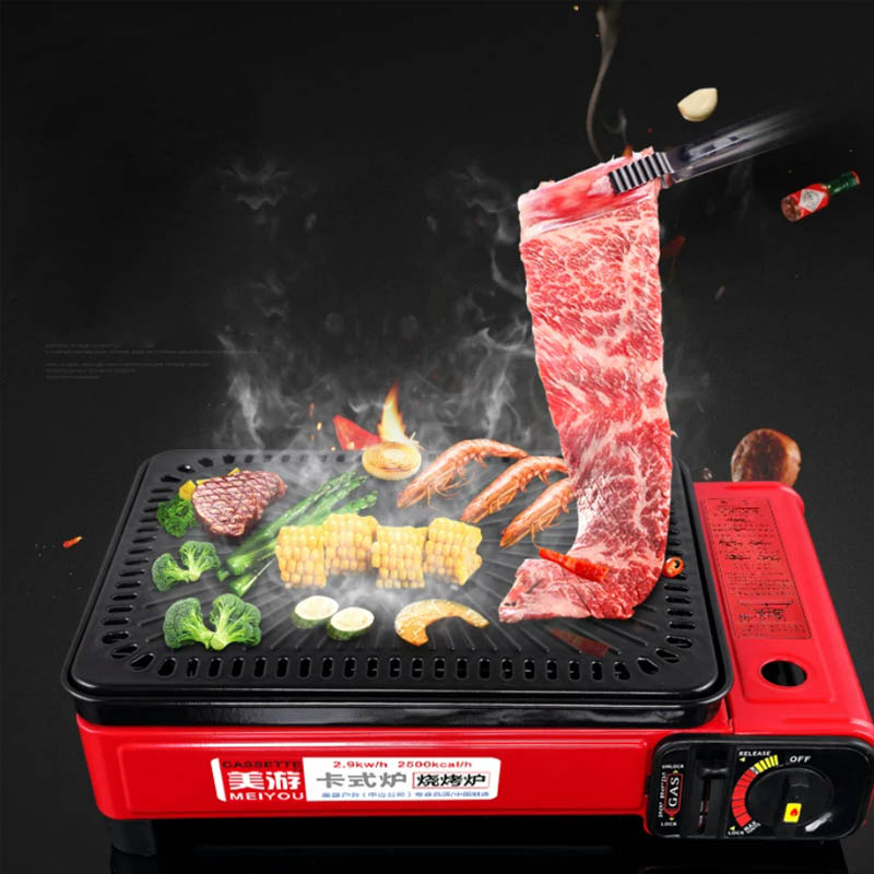 Draagbare gasbarbecue voor bui - Korean Bbq Grill recensie en prijs